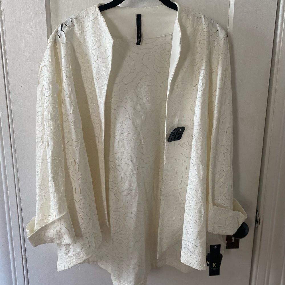 IC by Connie K XXL white jacket